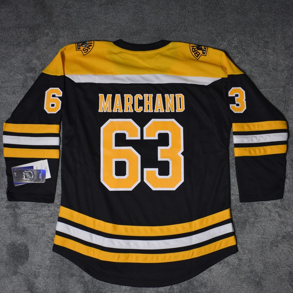 Fanatics Brad Marchand Boston Bruins 63 NHL Youth Replica Hockey Jersey L/XL NEW